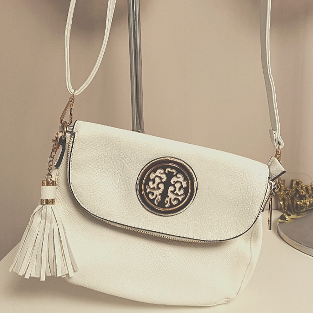 Unique Faux Soft Leather New  Flap Hobo Shoulder/Crossbody bag (with 2 straps)